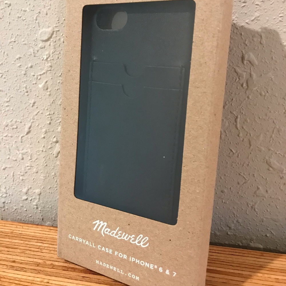 NWT Madewell black wallet iPhone 6/7 case